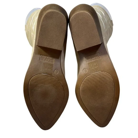 Dirty Laundry Josea Cowboy Boot Women's Size 8 Mid Calf Soft Shaft Cream New - Picture 7 of 11